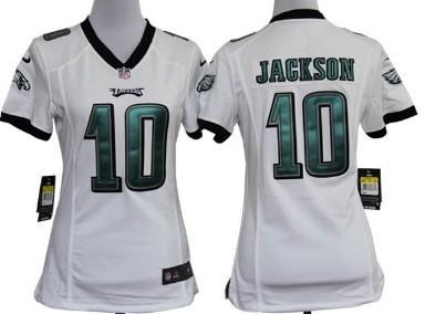 Philadelphia Eagles 10 Desean Jackson White Game Nike Team Jersey